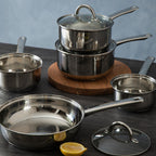 5 Piece Stainless Steel Pan Set
