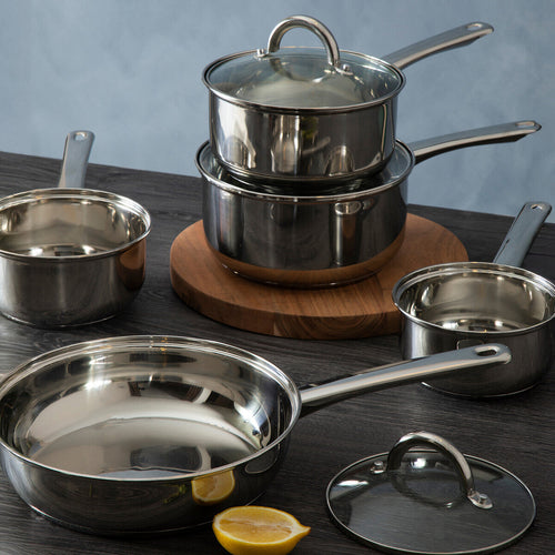 5 Piece Stainless Steel Pan Set