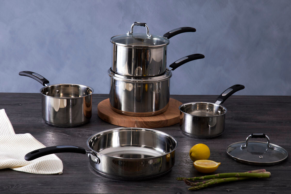 5 Piece Stainless Steel Cookware Set