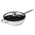 24cm Stainless Steel Non Stick Frying pan With Glass Lid