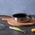 24cm Stainless Steel Non Stick Frying pan With Glass Lid