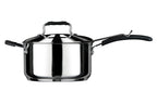 22cm Stainless Steel Chip Pan with Glass Lid and Wire Basket