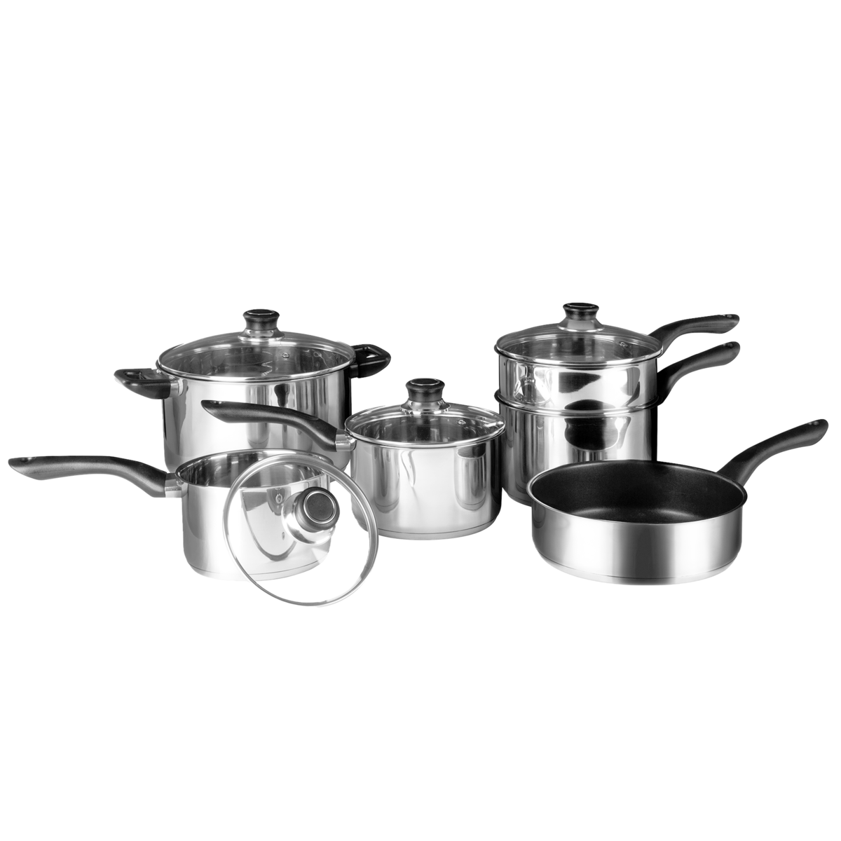 6 Piece Stainless Steel Cookware Set