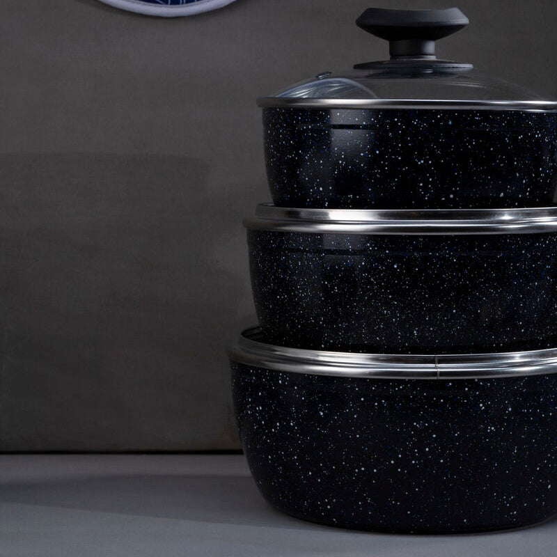 16cm Non-Stick Saucepan with Glass Lid