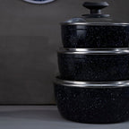 16cm Non-Stick Saucepan with Glass Lid