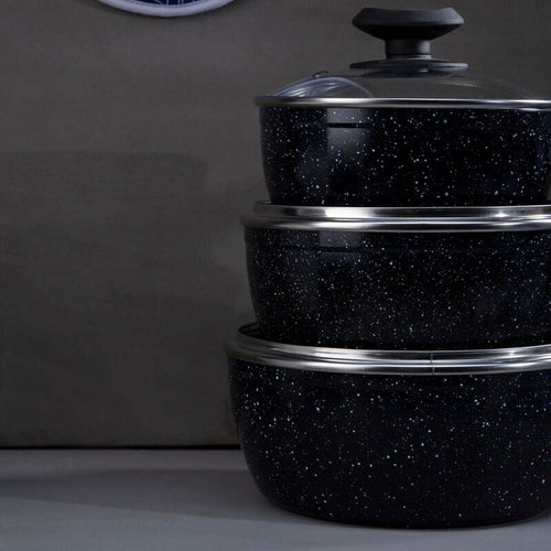16cm Non-Stick Saucepan with Glass Lid
