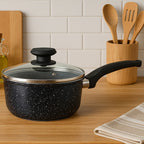 20cm Non-Stick Saucepan with Glass Lid