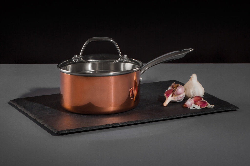 Copper Finish 16cm Saucepan with Lid