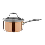 Copper Finish 18cm Saucepan with Lid