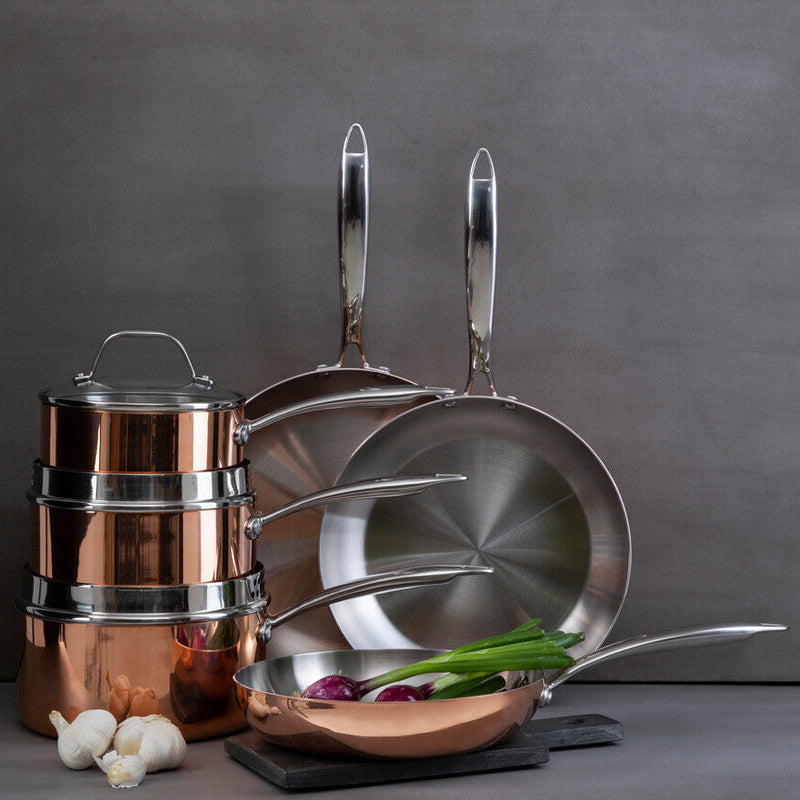 Copper Finish 18cm Saucepan with Lid
