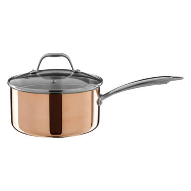 Copper Finish 20cm Saucepan with Lid