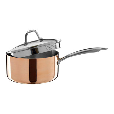 Copper Finish 20cm Saucepan with Lid
