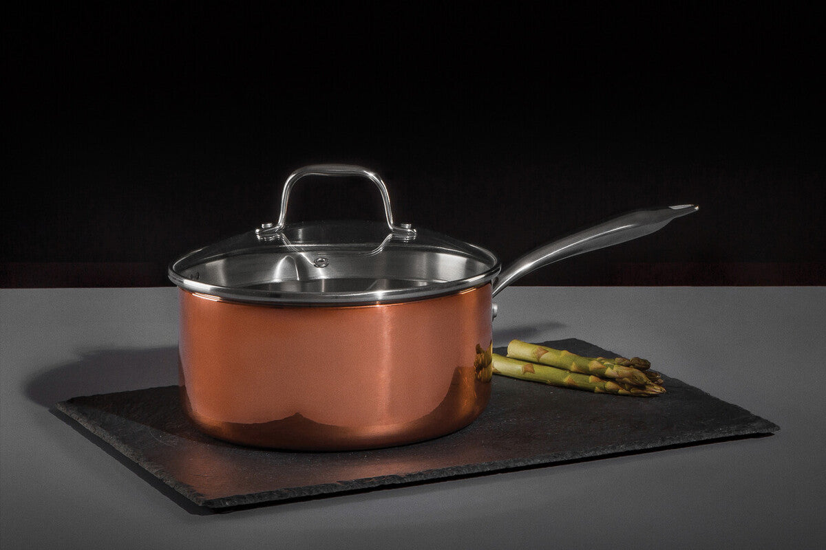 Copper Finish 20cm Saucepan with Lid