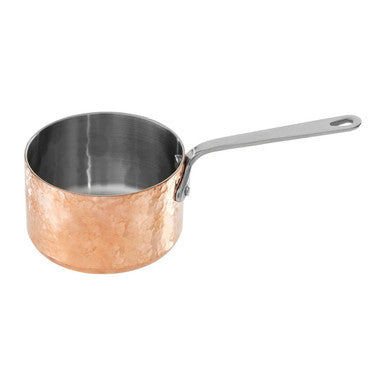 Hammered Copper Finish Mini 10 cm Milk Pan