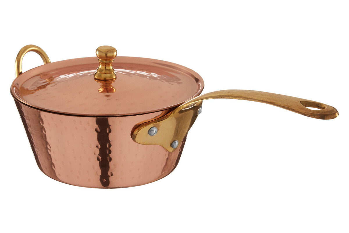 Copper Mini Saucepan Serving Dish with Lid