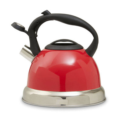 Red 3 Litre Whistling Kettle