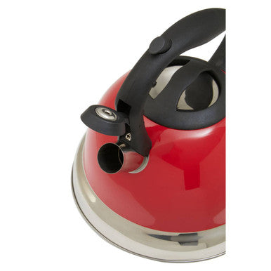 Red 3 Litre Whistling Kettle