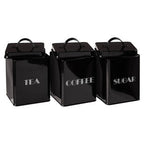 5 Piece Black Kitchen Storage Set | Easton
