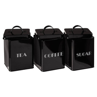 5 Piece Black Kitchen Storage Set | Easton