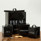 5 Piece Black Kitchen Storage Set | Easton