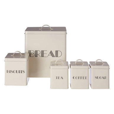 5 Piece Cream Kitchen Storage Set