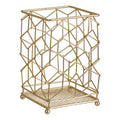 Matte Gold Geometric Utensil Holder