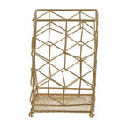 Matte Gold Geometric Utensil Holder