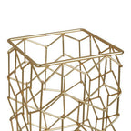 Matte Gold Geometric Utensil Holder