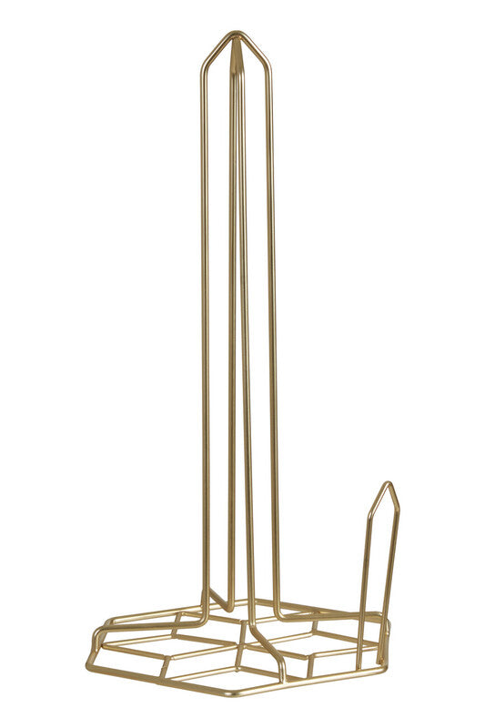 Kitchen Roll Holder with Matte Gold Finish