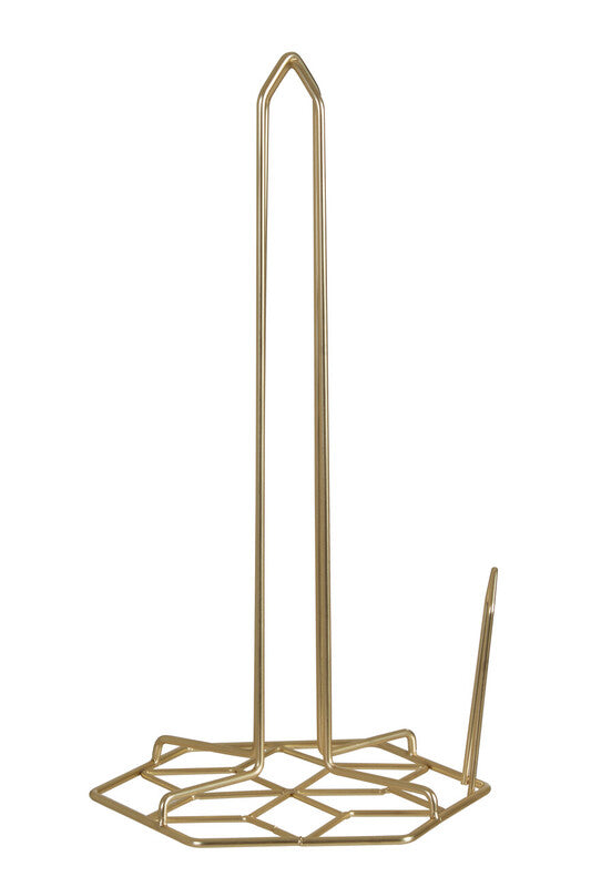 Kitchen Roll Holder with Matte Gold Finish