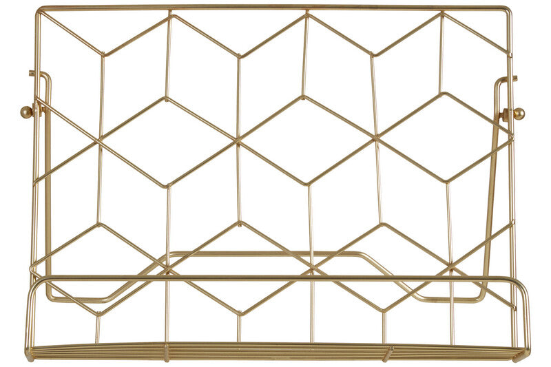 Contour Matte Gold Finish Cookbook Stand