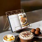 Contour Matte Gold Finish Cookbook Stand
