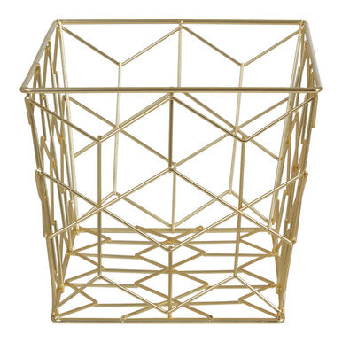 Matte Gold Storage Basket