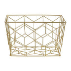 Matte Gold Storage Basket
