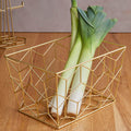 Matte Gold Storage Basket