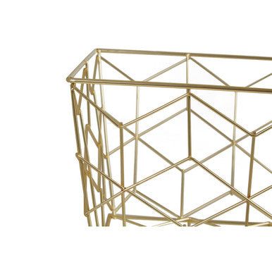 Matte Gold Storage Basket
