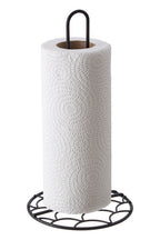 Deco Matt Black Kitchen Roll Holder