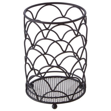 Black Art Deco Utensil Holder