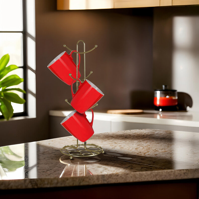 Deco Matte Gold Mug Tree
