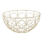 Matte Gold Fruit Basket