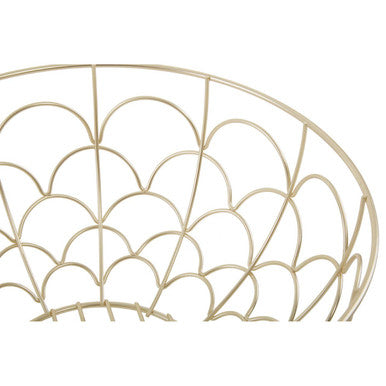 Matte Gold Fruit Basket