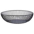 Matte Black Iron Wire Fruit Bowl