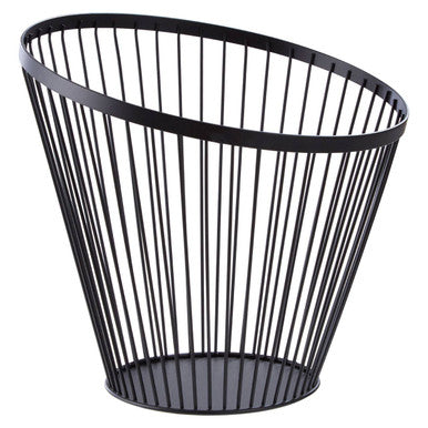 Matt Black Wire Tall Basket
