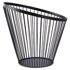 Matt Black Wire Tall Basket
