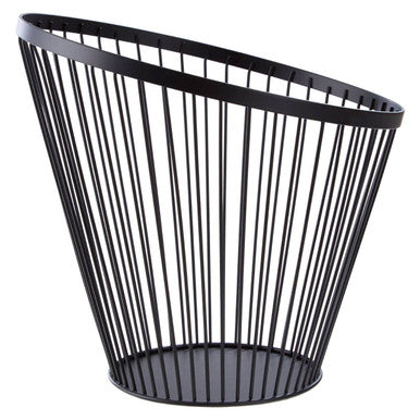 Matt Black Wire Tall Basket