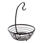 Matt Black Fruit Basket with Banana Hanger