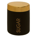 Black and Gold Sugar Canister