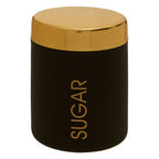 Black and Gold Sugar Canister