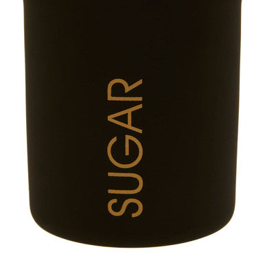 Black and Gold Sugar Canister