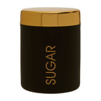 Black and Gold Sugar Canister